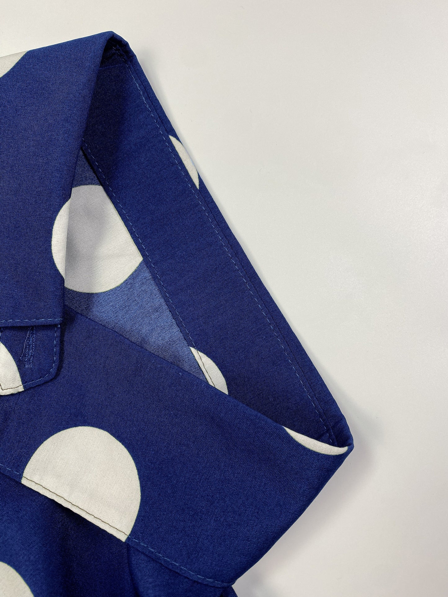 Elegant Plus Size Polka Dots Print Maxi Dress - Women's Button Up Collared Belted