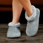 Stay Cozy in Style: Easy Slip-On Plush Lined Slippers with Non-Slip Sole for Ultimate Home Comfort & Warmth