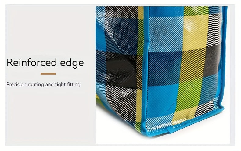 1pc Large Capacity Hanging Storage Bag, Moving Packaging Storage Bag, Waterproof Storage Bag With Zippers & Reinforced Handle, Suitable For Student Back To School