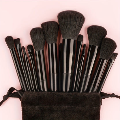 Makeup Brush Set Soft Fluffy Professional Cosmetic Foundation Powder Eyeshadow Kabuki Blending Make Up Brush Beauty Tool With Bag Makeup Sponge Beauty Gift For Makeup Beginner