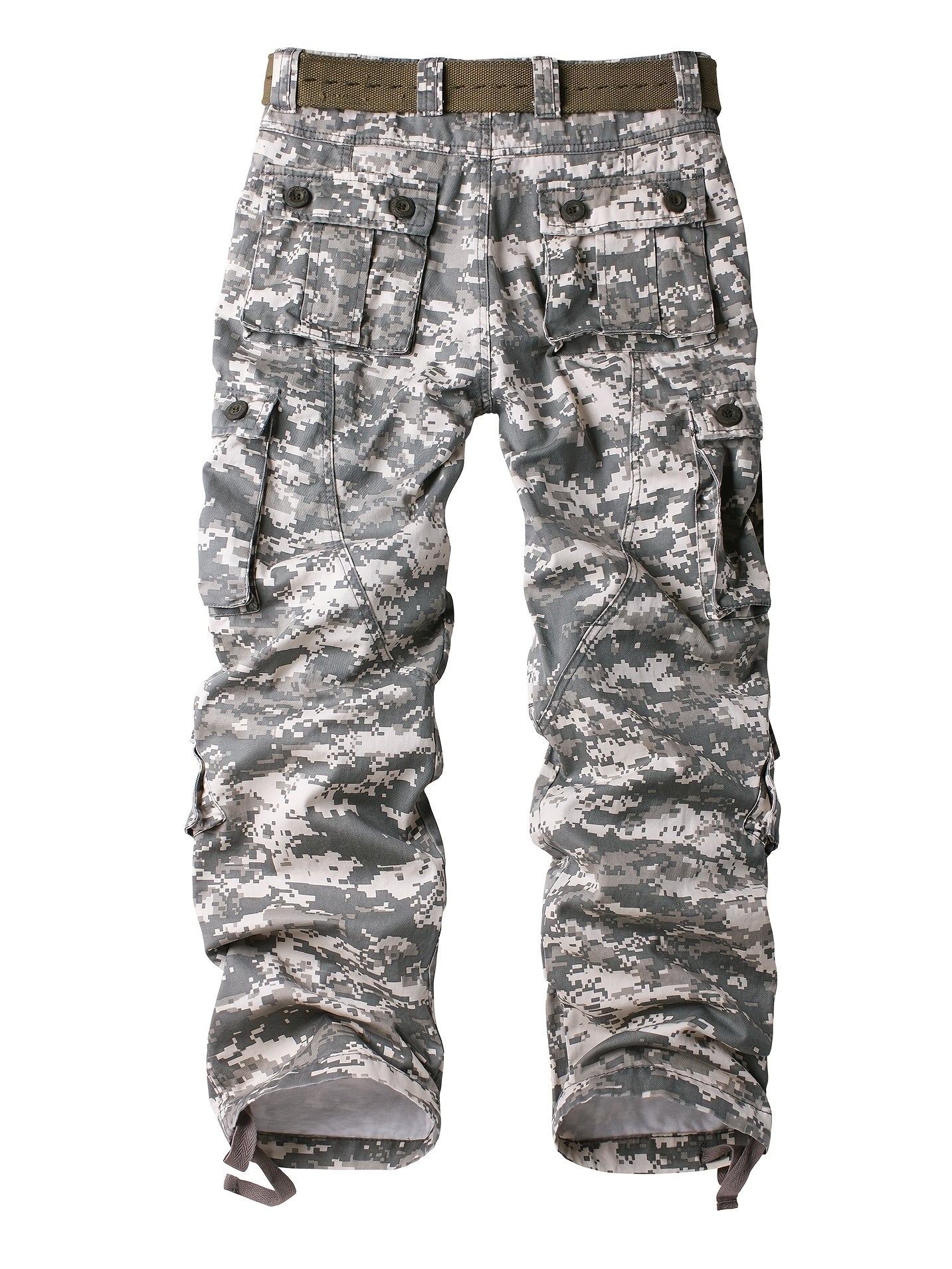Cotton Men's Multi Pocket Camouflage Pattern Cargo Pants, Tactical Pants