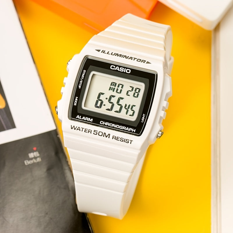 Casio Chronograph Sports Watch - Water Resistant 50M Digital Alarm Wrist Watch for Men and Women with Resin Strap and Electronic Features