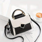 Elegant Lightweight Colorblock Crossbody Bag for Women: Polyester-Lined, Adjustable Strap, Secure Magnet Closure