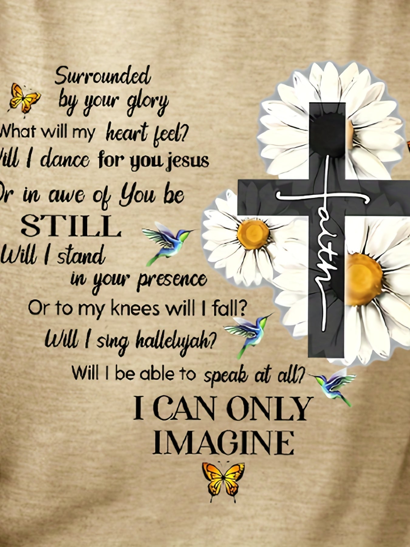 Floral & Letter Print Tee, Casual Long Sleeve Crew Neck T-shirt, Women's Clothing