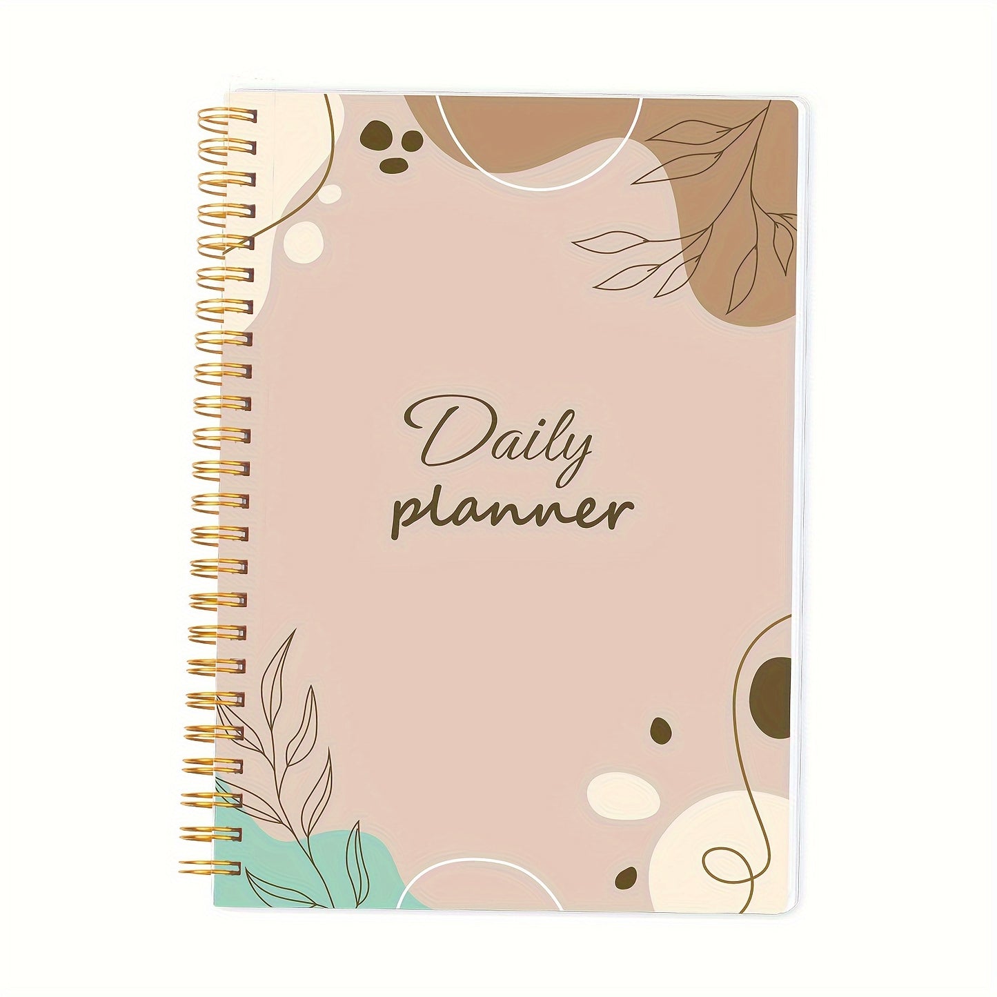 1pc Undated Daily Planner Notebook - Planning Pads with Priorities, Notes, Mood & Water Tracker, To-Do List, and 52 Sheets of 8*5.5 Space for Customized Organization and Goal Setting