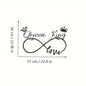 1pc Romantic Queen King Wall Sticker, Infinite Love Couples Room, Vinyl Wall Decal, Bedroom Living Room Sweet Decor Art Murals