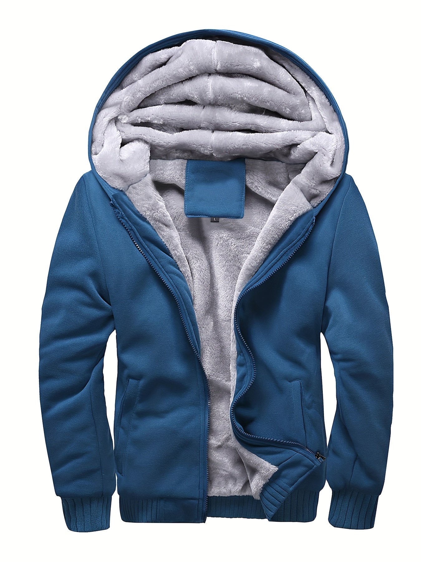Winter Jacket Men's Fleece Casual Cardigan Autumn And Winter Warm Hooded Thick Jacket 2023 New Trend