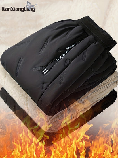 Thick Waterproof Boys Down Pants for Winter, Outdoor Kids Clothes with Side Pocket